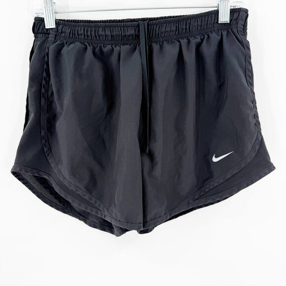 Nike Dri-Fit Black Running Shorts with Built In Underwear Women's Size Medium - Picture 1 of 12